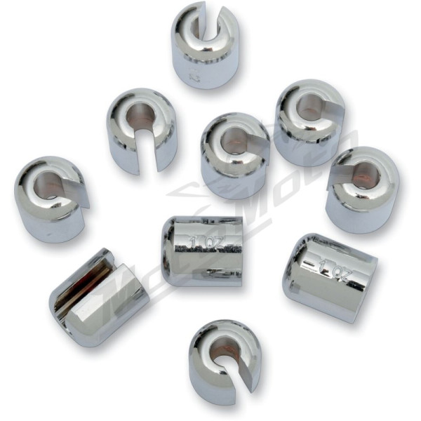 K&L SUPPLY Chrome/Zinc Spoke Wheel Weights 21,26 g 10pcs.