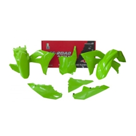 RACETECH Plastikų komplektas KAWASAKI KX 450cc 2024 Žalia