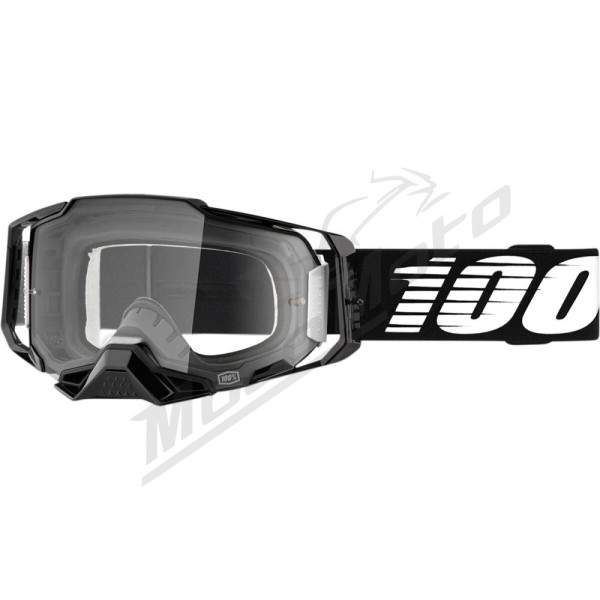 100% Armega Goggle (Clear lens) Black
