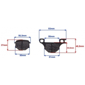 Brake pads Front MaxTuned ROMET ZETKA