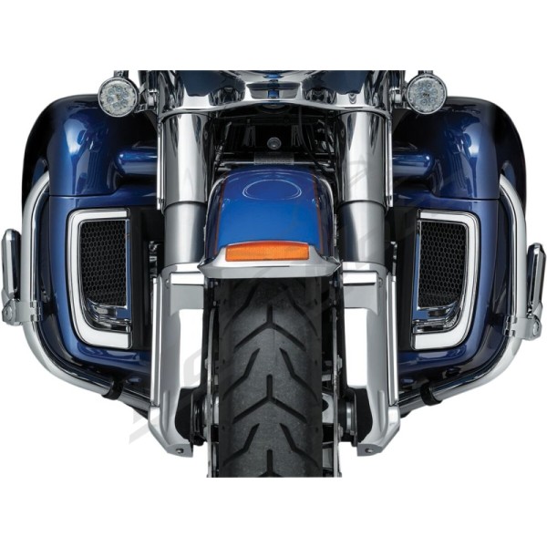 KURYAKYN Tracer LED Front Fairing Lower Grill Inserts Harley Davidson FLHTCU / FLHTCUTG / FLHTK / FLTRU / FLHXSE 1690/1923 14-24 