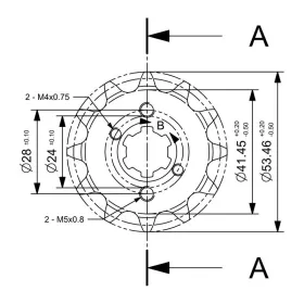 Maxtuned front sprocket 12 teeth (420) Derbi Senda / Aprilia / Gilera