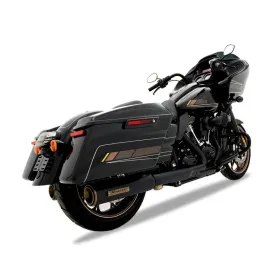 RINEHART RACING 500-1101 4.5" HP45 Slip-On Mufflers for Harley Davidson FLH / FLHFB / FLHR / FLHRC / FLHRXS 1750-1977cc 17-25