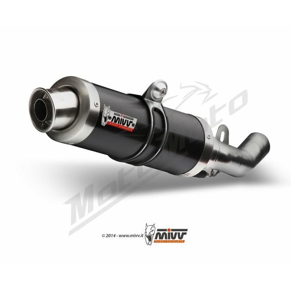 MIVV GP Steel Black Slip-On Suzuki GSX-S1000 16-21