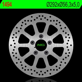 NG BRAKES 1494 fiksuotas stabdžių diskas HARLEY DAVIDSON FLHR / FLHRC / FLHT / FLHX / FLSTF / FLTR / HUGGER / XL / XLH 883-1584 99-17