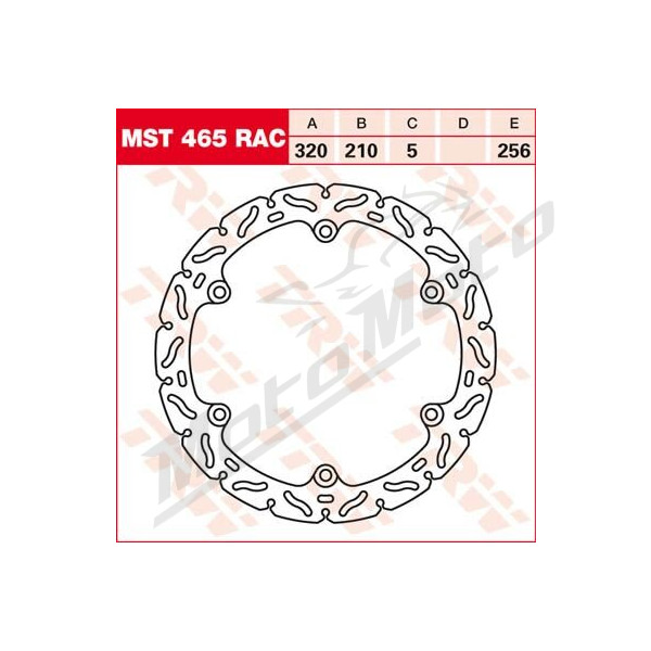 TRW Contoured Fixed Brake Rotor BMW / Honda 500-1200cc 13-24
