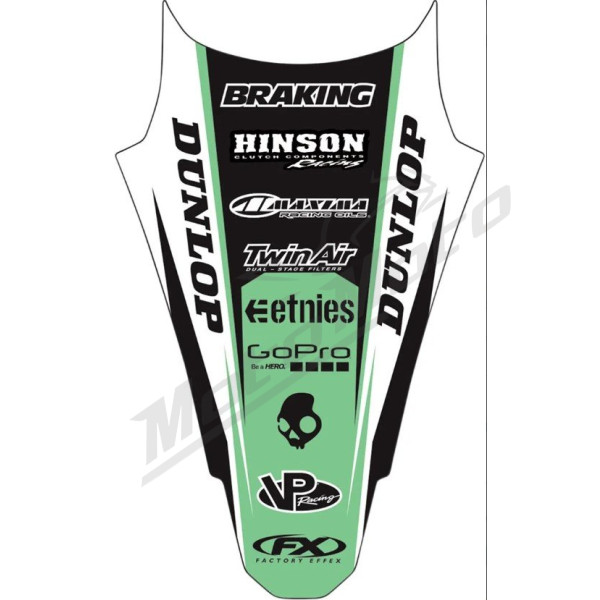 FACTORY EFFEX Rear Fender Kit Kawasaki KX 250-450cc 06-08