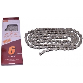 Bicycle chain PYC X6030 6 gears 116 links