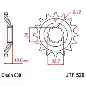 Front sprocket JTF526