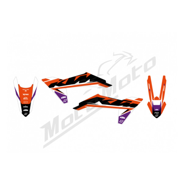Blackbird DREAM 5 grafikos lipdukų kompl. KTM SX / SX-F / EXC / EXC-F 125-500cc 23-25