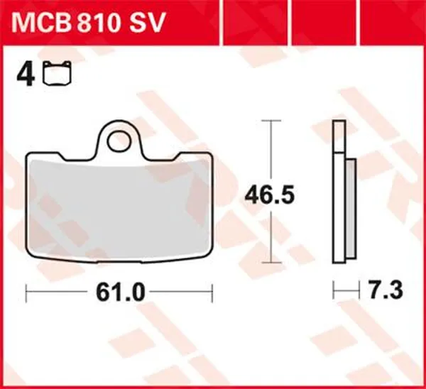 TRW SV Series Sindered Brake Pads Honda CBR / NSR / VFR / XRV 250-750cc 86-94