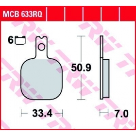  BRAKE PADS TRW MCB633RQ SPORT OFFROAD