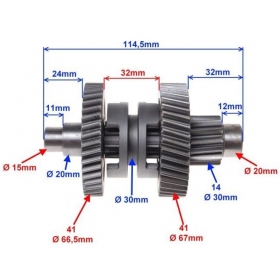 Transmission / gearbox reverse gear SHINERAY ATV150