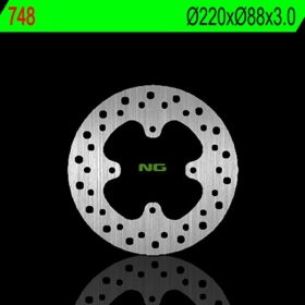 NG BRAKES 748 Front Round Fixed Brake Disc HONDA CR 80-85 85-07