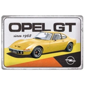 Metal tin sign OPEL GT 20x30