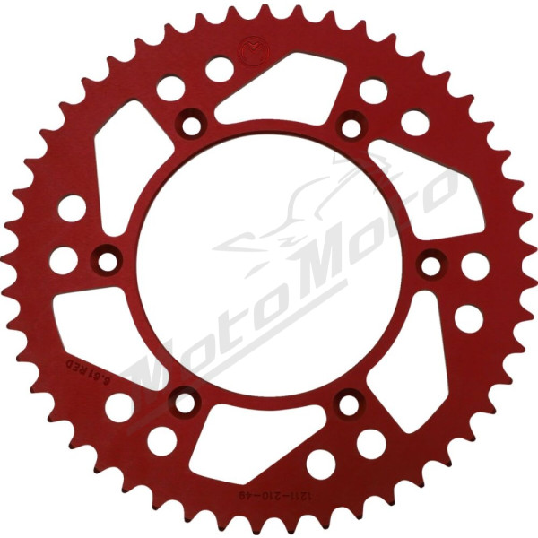 MOOSE OFFROAD HARD-PARTS Rear Aluminum Sprocket 49T Beta / Honda / Red Moto / Yamaha 125-498cc 13-21