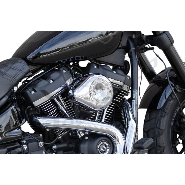 S&S CYCLE "Mini Teardrop Stealth" oro filtro rinkinys Harley Davidson FLDE / FLFB / FLFBS 1750-1977cc 17-25