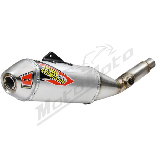 PRO CIRCUIT T-6 Slip-On Silencer Stainless Steel/Aluminum Kawasaki KX 450 19-22