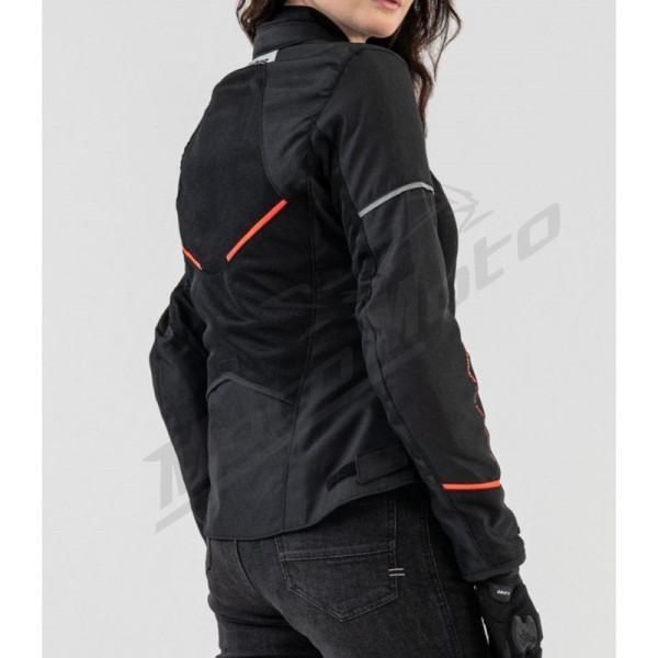 SHIMA X-MESH 2.0 LADY Moteriška Tekstilinė Striukė Juoda / Raudona