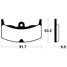 TECNIUM Street Organic Brake pads MA71 Honda CBX / VF 400/550cc 82-84