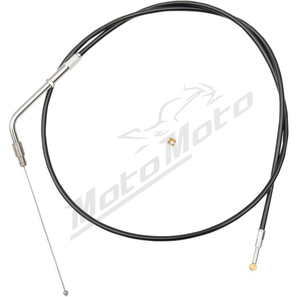 LA CHOPPERS Black Vinyl Braided Handlebar Throttle Cable 99cm Harley Davidson FLS / FLSTC / FLSTCI / FLSTF / FLSTFB / FLSTN / FLSTSC / FXST / FXSTB / FXSTC / FXSTDI 1340-1800 93-15