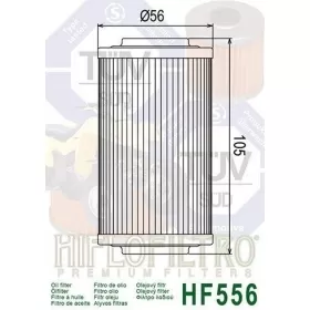 Oil filter HIFLO HF556 BOMBARDIER QUEST/ TRAXTER 500-650cc SEA-DOO GTI/ GTR/ GTS/ GTX/ RXP/ RXT 2002-2016