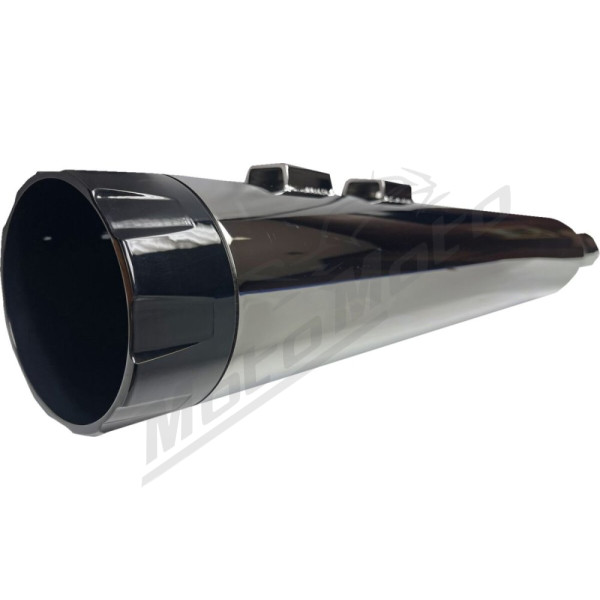BASSANI XHAUST 4-1/2" Straight Can Slip-On Mufflers Harley Davidson FLHR / FLHRC / FLHRCI 1340-1800cc 95-16