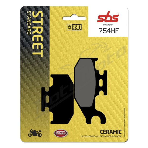 SBS HF Street 754HF Ceramic Organic Brake Pads Can Am / Cannondale / Jon Deere / Yamaha 400-1000cc 00-20