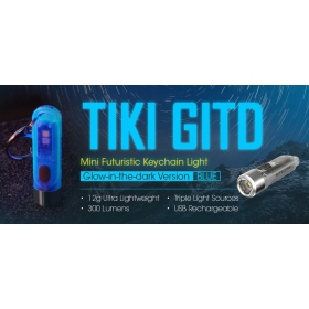 Žibintuvėlis NITECORE TIKI GITD BLUE