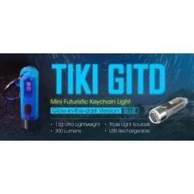 Žibintuvėlis NITECORE TIKI GITD BLUE