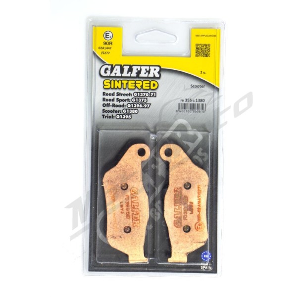 GALFER HH Sintered Brake Pads MBK / Yamaha 125-250cc 05-15