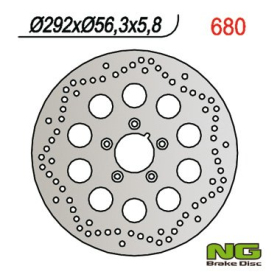 NG Rear Fixed Brake Disc 292x56.3x5.8mm Beta / HM / Rieju 125-480cc 05-25