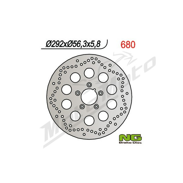 NG Rear Fixed Brake Disc 292x56.3x5.8mm Beta / HM / Rieju 125-480cc 05-25