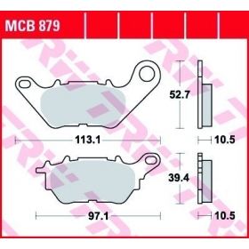 BRAKE PADS TRW MCB879 STANDARD