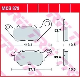 BRAKE PADS TRW MCB879 STANDARD