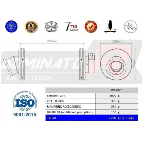 Duslintuvo kompl. Dominator GP1 BMW F850GS 2018-2020