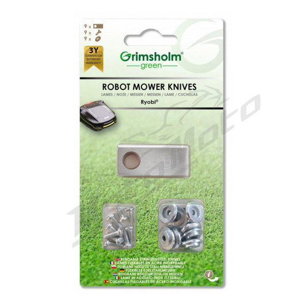 Eurogarden Blade set 9pcs. Ryobi Roboyagi 800