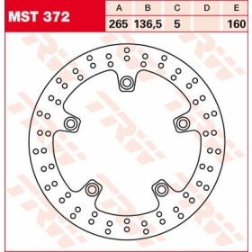 REAR BRAKE DISC MST372 BMW C / F / K / R / S / HUSQVARNA NUDA 400-1300cc 1998-2023 1PC