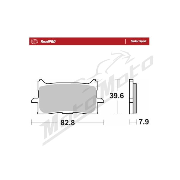 MOTO-MASTER Sinter Sport Front Brake Pads Honda CB / CRF / NT / X-ADV 125-1100 16-26