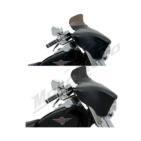 MEMPHIS SHADES HD Batwing Spoiler Windshield 12,5cm Harley Davidson / Honda / Indian / Kawasaki / Suzuki / Victory / Yamaha 50-1900 80-25