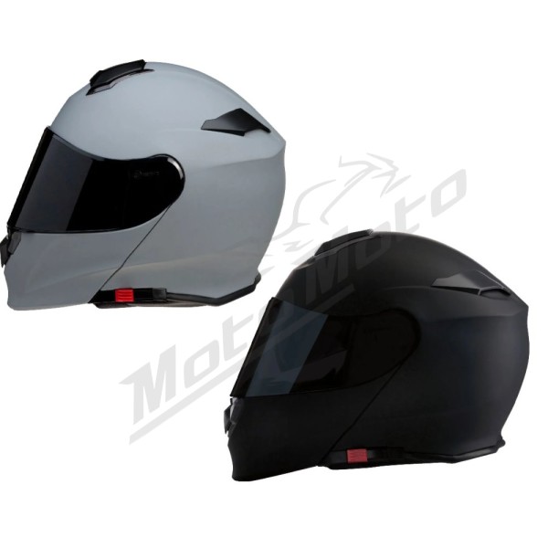 Z1R Solaris 2.0 Flip-up Helmet Matte (smoke shield) 