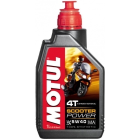 Alyva MOTUL SCOOTER POWER 5W40 Sintetinė - 4T - 1L