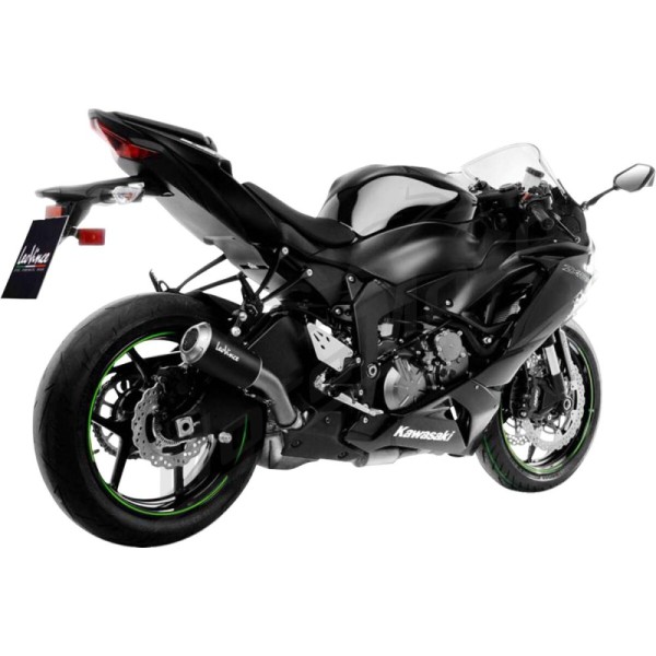 LEOVINCE LV-10 Black Edition Slip-On Muffler KAWASAKI ZX-6R 600-636 11-20