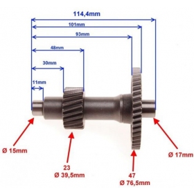 Gearbox gear SHINERAY ATV150