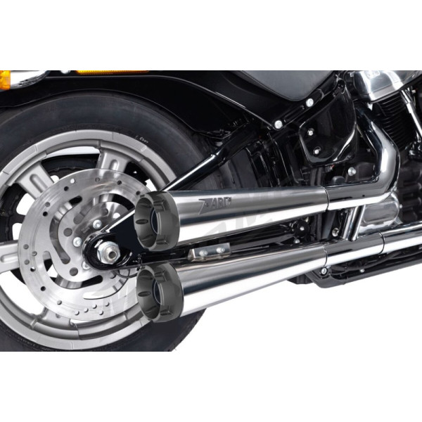 ZARD Conical Slip-Ons Muffles Harley Davidson FXBB / FXBBS / FXLR / FXLRS / FXST 1750-1923cc 18-24