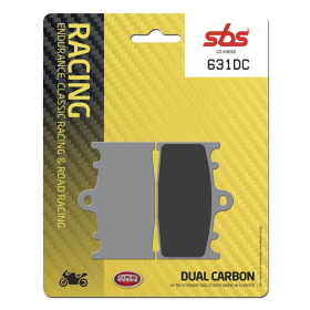 SBS DC Racing Dual Carbon Brake Pads Kawasaki / Suzuki 600-900cc 94-03