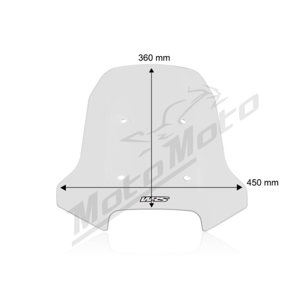 WRS Windscreen Touring Clear CF Moto MT 450 ABS 24-25