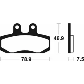 TECNIUM Scooter Organic Brake pads - ME196 Honda SJ 50-100cc 93-99