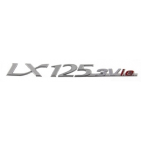 STICKER/BADGE VESPA OEM LX / LT 125 3V IE 2012-2020 CHROME (149x16mm)
