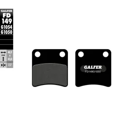 GALFER Stabdžių trinkelės Orcanic Cagiva / Daelim / Honda / SYM 50 92-14